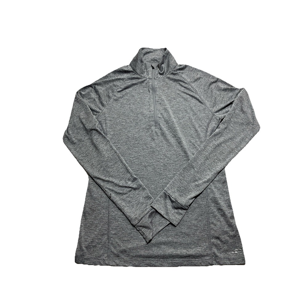 Bcg Women's Grey Quarter Zip Pullover Sweater Size Medium